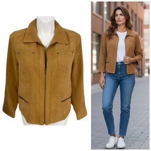 Studio Works Blazer Womens Size 16 Tan Jacket Work Office Capsule Minimalist